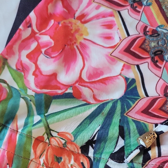 VENUS Floral High Low Dress - Pink and Black - Picture 10 of 13